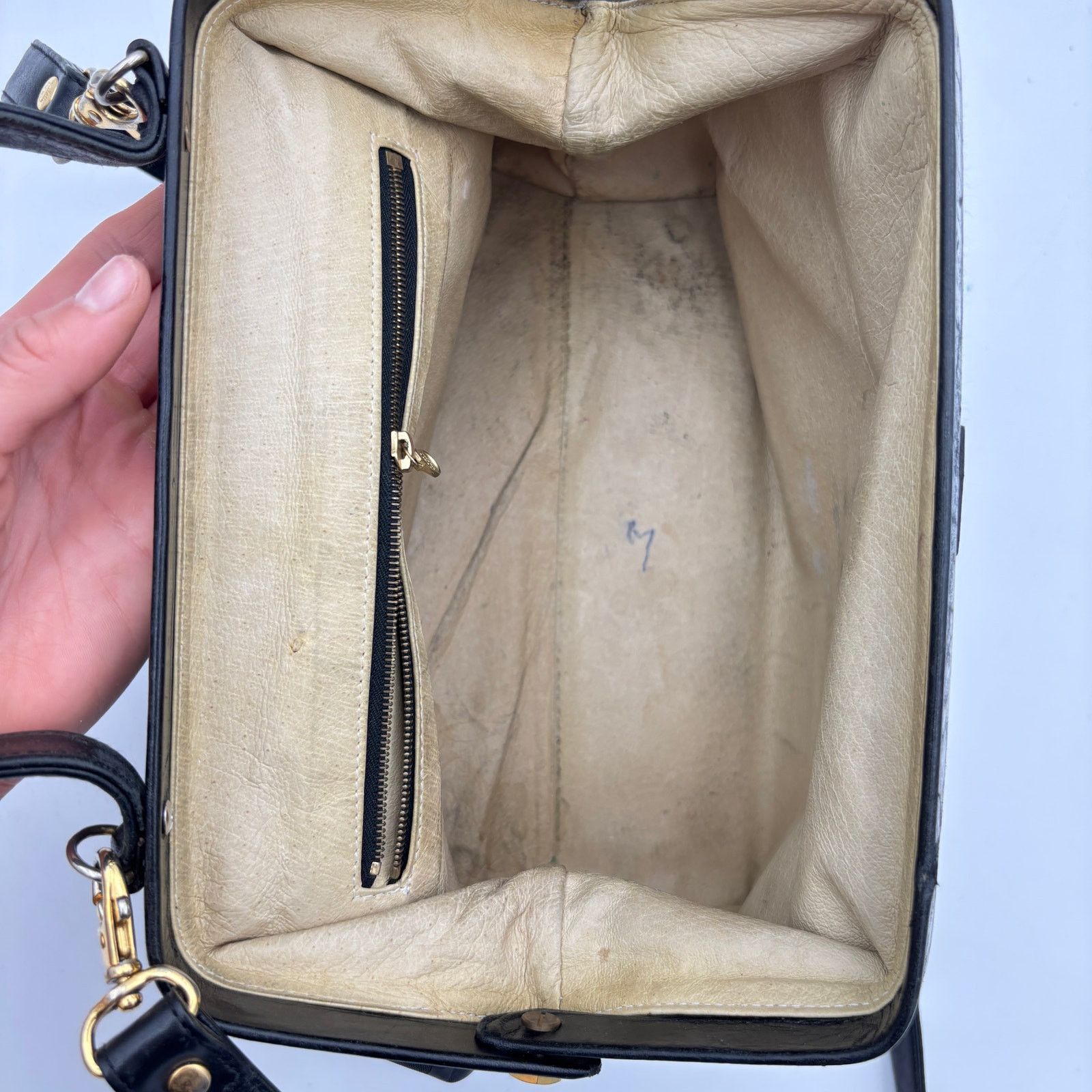 MCM × Vintage VTG 80s MCM Visetos Monogram Top Handle Shoulder Doctor Bag Size ONE SIZE - 10 Thumbnail