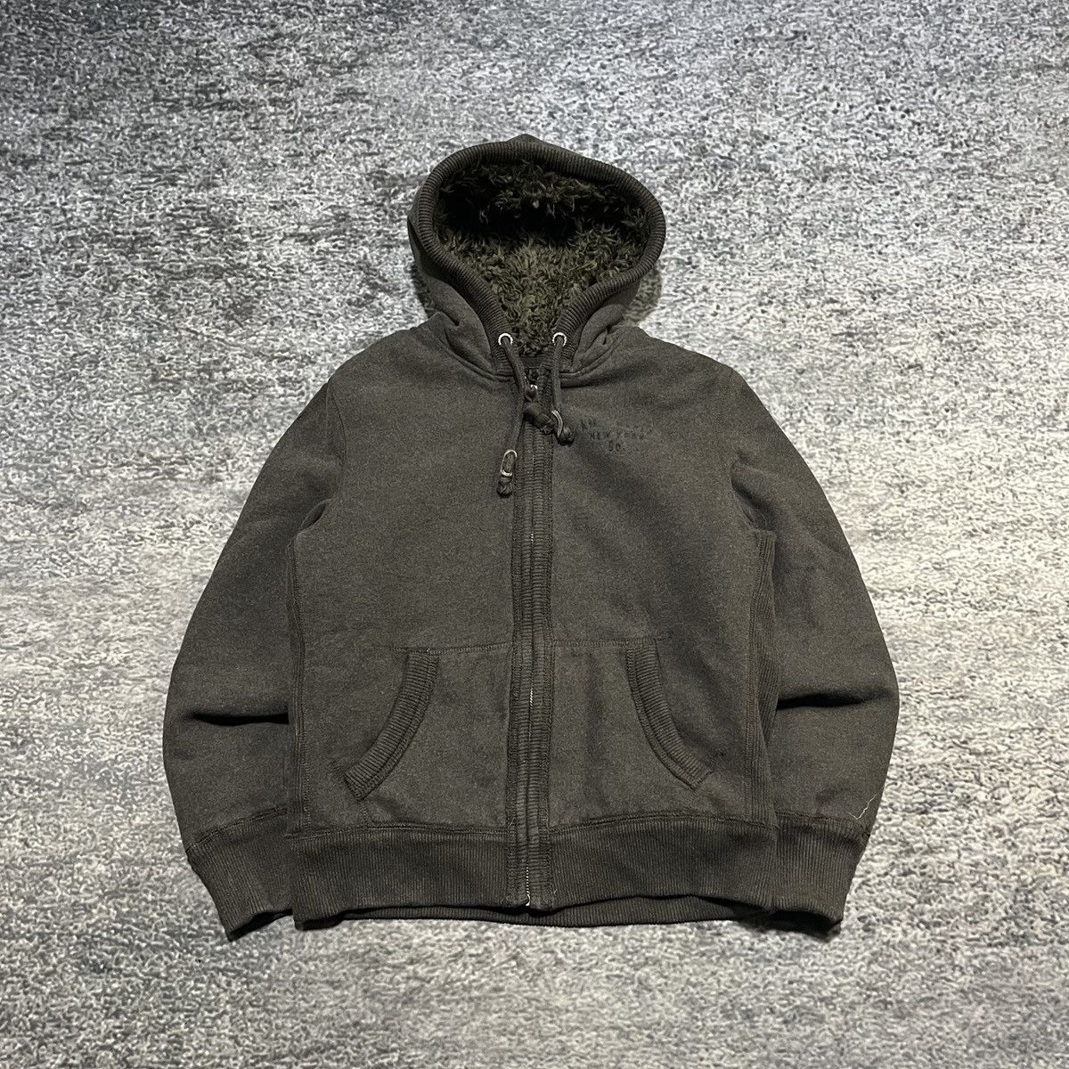 American Eagle Outfitters Vintage Y2K/2000s American Eagle Fur Skater Zip Up Hoodie Size US L / EU 52-54 / 3 - 1 Thumbnail
