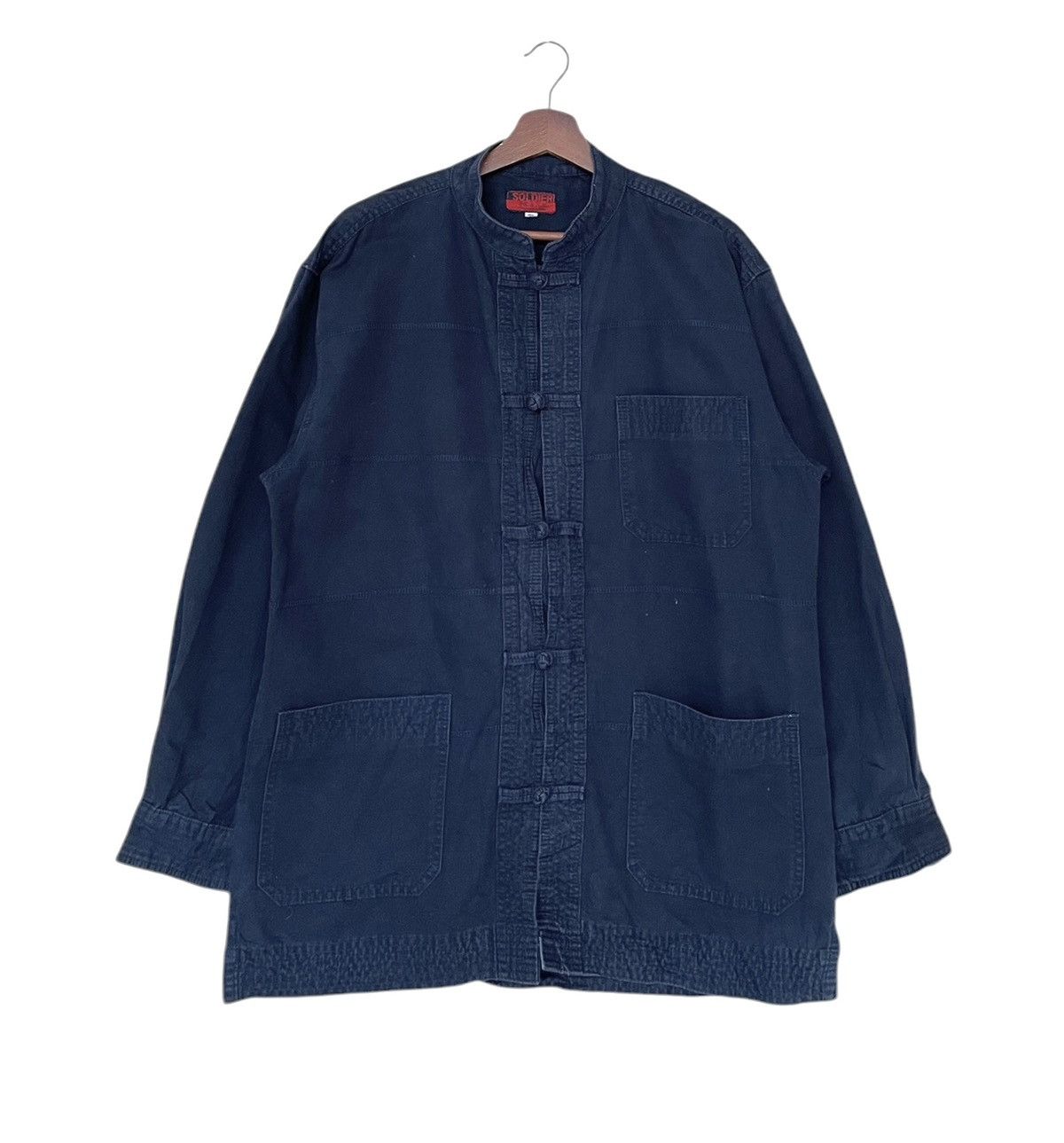 Japanese Brand × Vintage Vintage Japanese Brand Soldier Jeans Denim Jacket 1990s Size US M / EU 48-50 / 2 - 1 Thumbnail