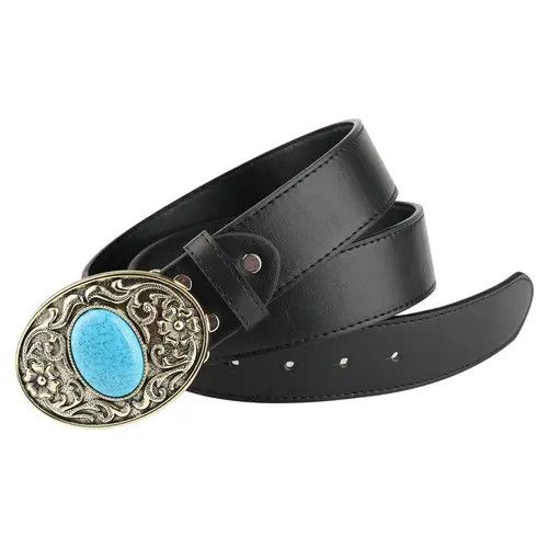 Designer Turquoise stone Belt Riveted Belts Menswear Accessories Size ONE SIZE - 1 Thumbnail