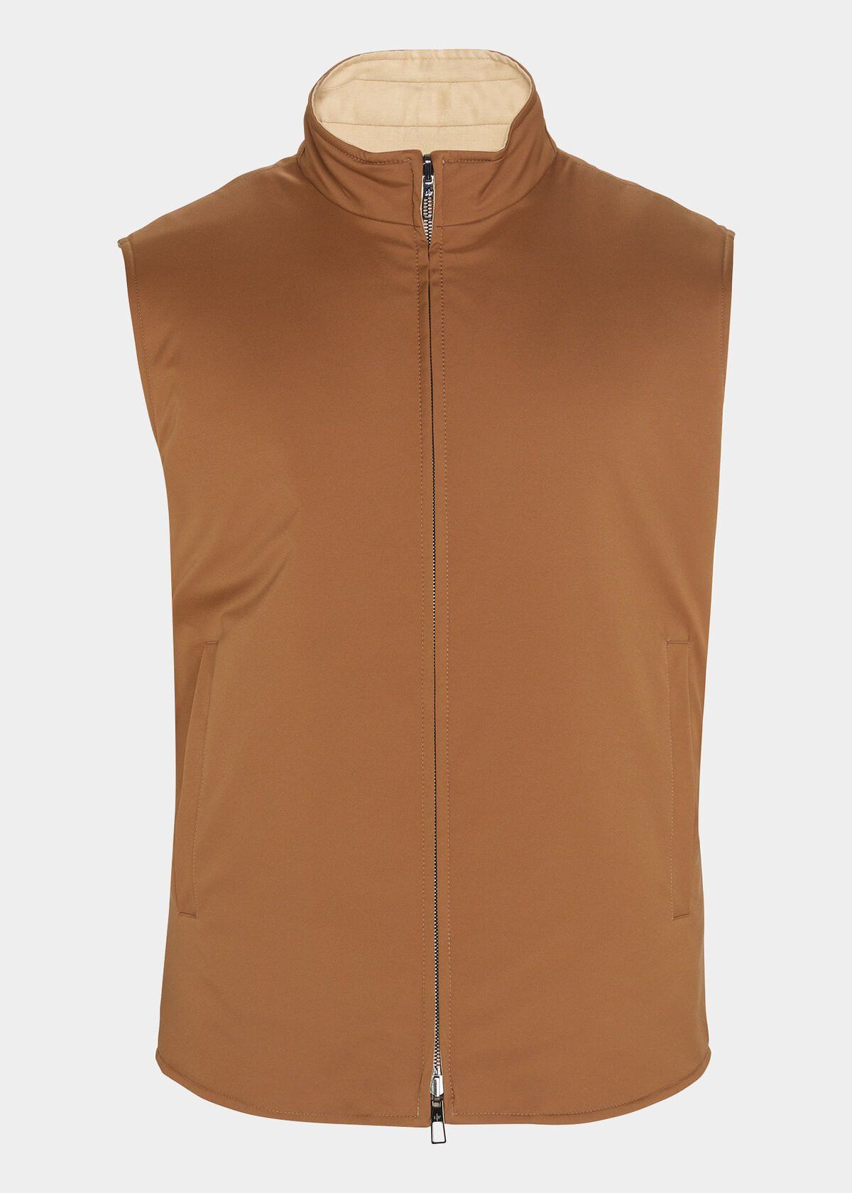 image of Loro Piana O1W1Db10224 Vest In Pecan, Men's (Size Medium)