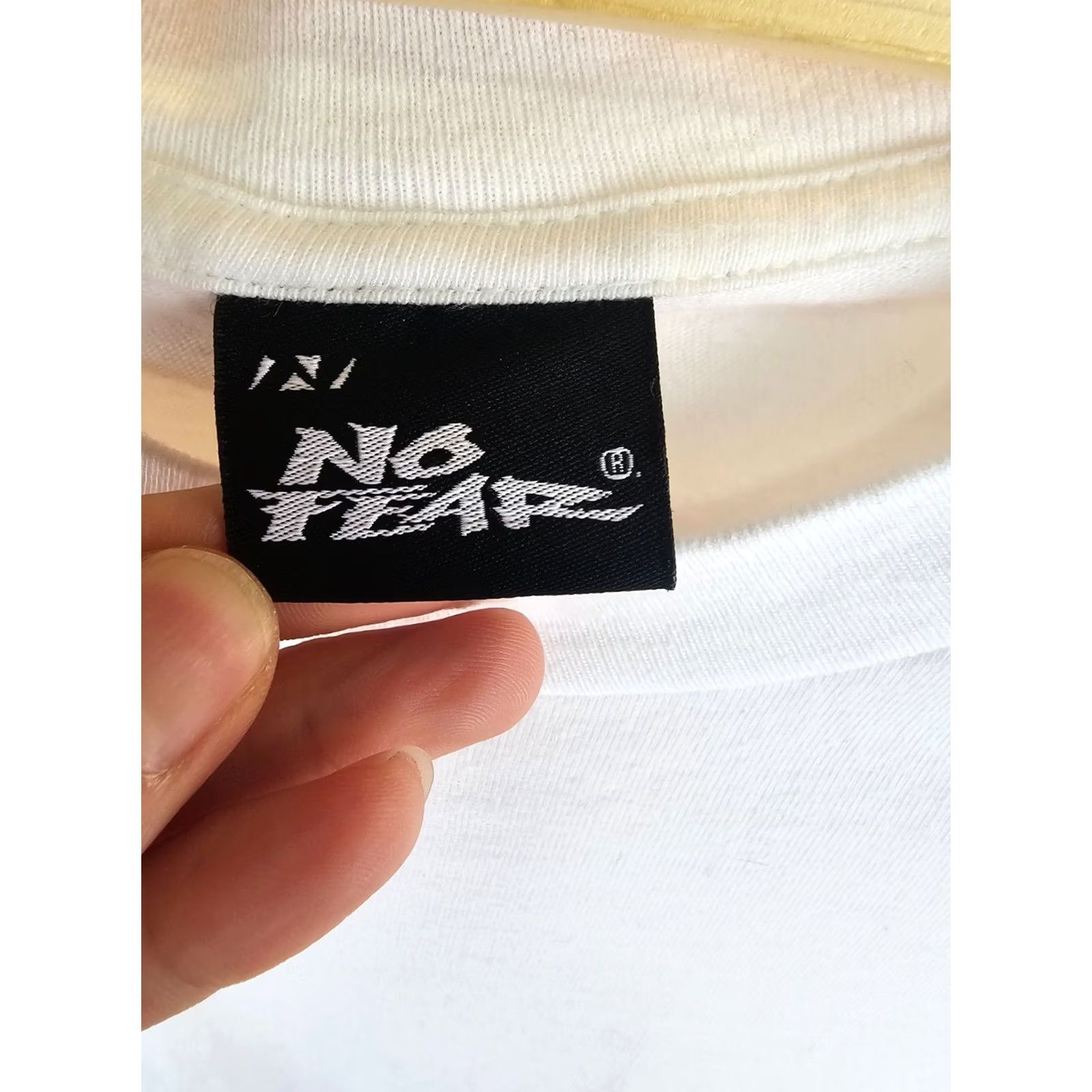 No Fear VINTAGE NO FEAR I LIVE WITH FEAR EVERYDAY WHITE COTTON T-SHIRT SZ XLARGE Shirt Mens XL White No Fear T-Shirt Size US XL / EU 56 / 4 - 5 Thumbnail