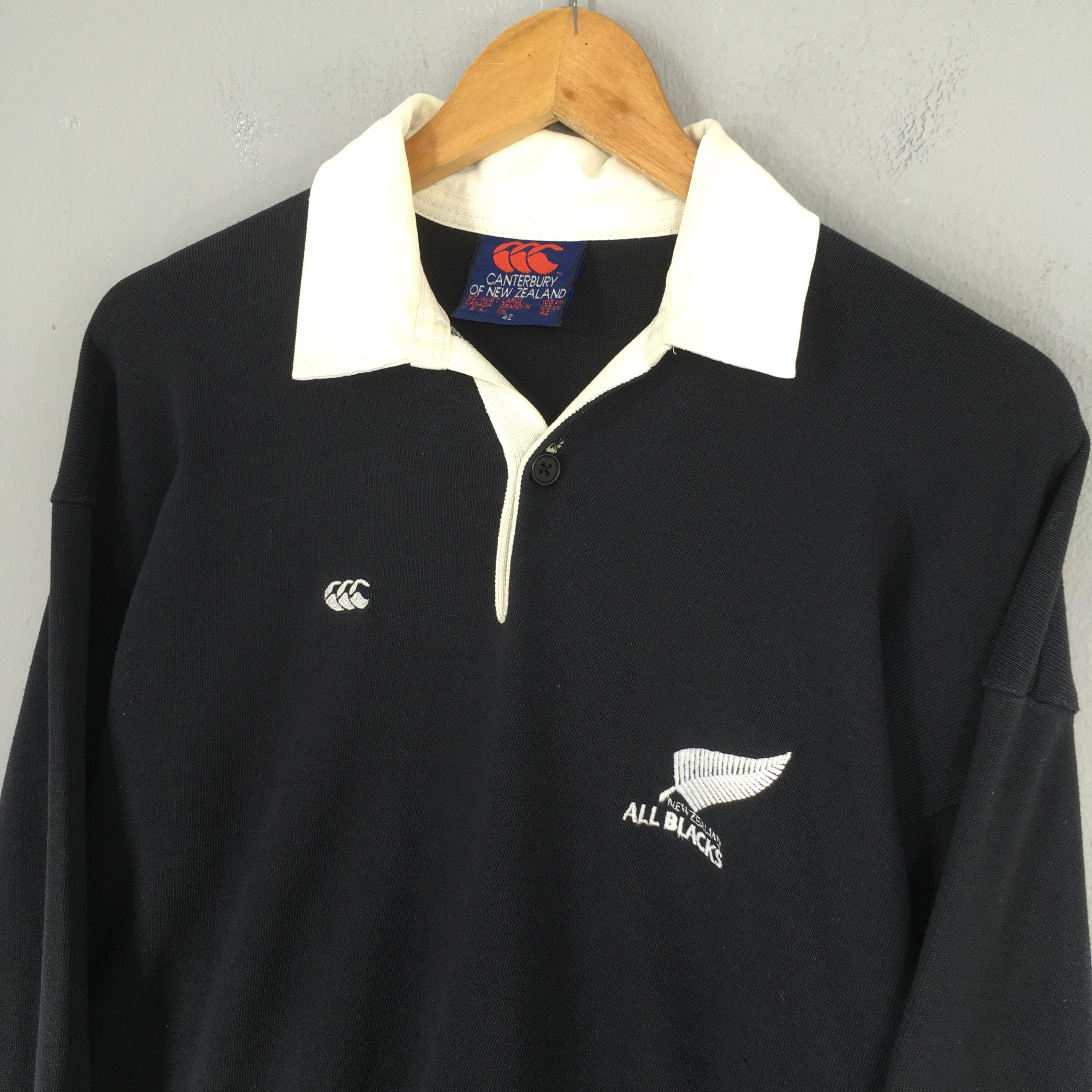 ウェア 90s Canterbury new zealand rugger shirt Vintage 90's Canterbury Waikato Rugby Union Jersey Mens