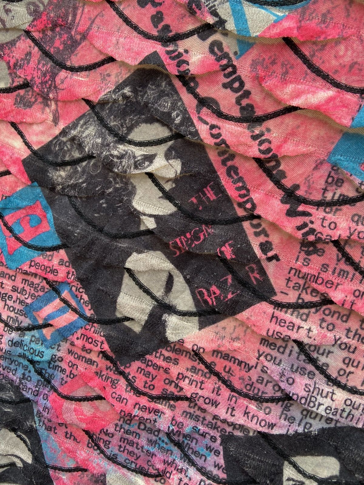 Beauty Beast × Hysteric Glamour × Japanese Brand 2000s newspaper women full print midi dress Size M / US 6-8 / IT 42-44 - 7 Thumbnail