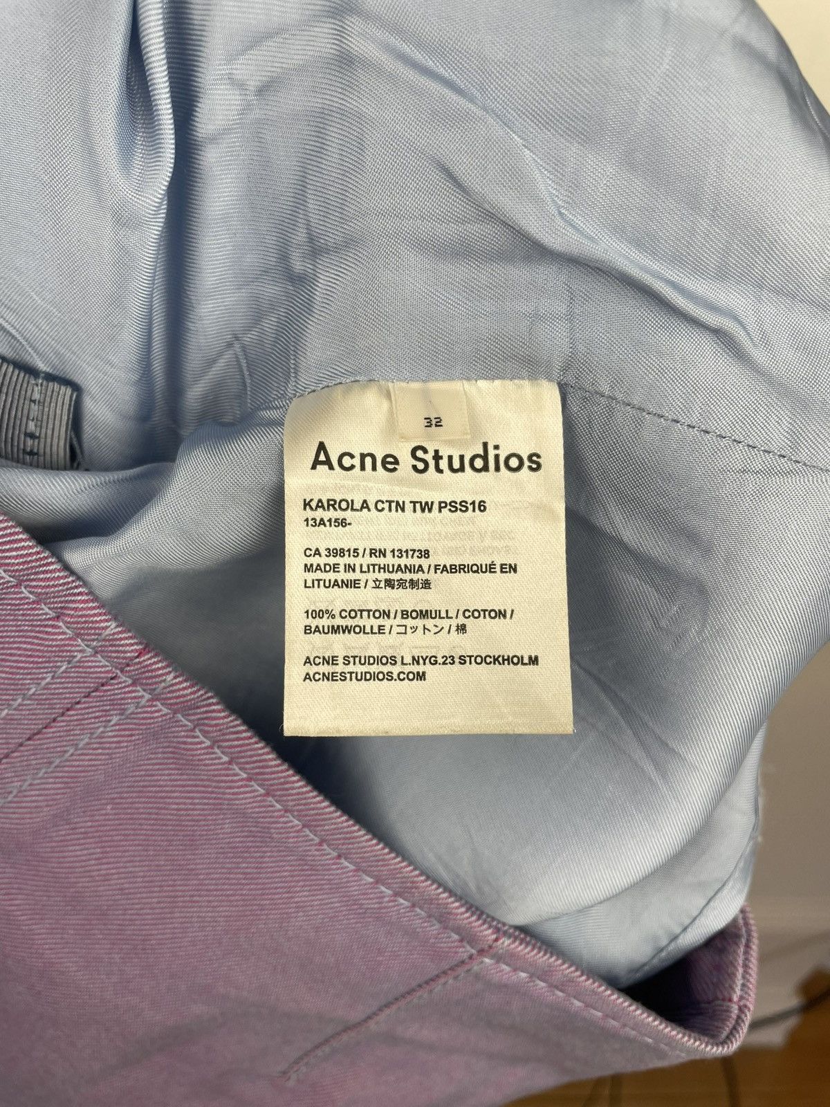 Acne Studios Acne Studios karola purple skirt ctn tw PSS16 Size 24" / US 00 / IT 34 - 6 Thumbnail