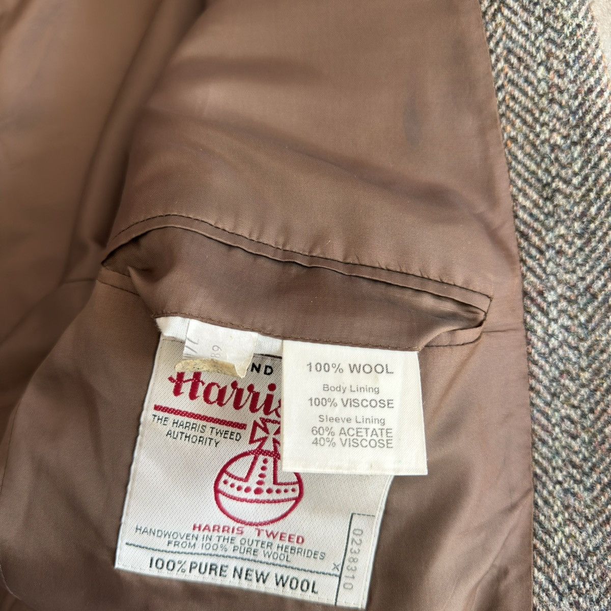 Harris Tweed × Vintage Harris Tweed Vintage Retro Wool Coat Size US L / EU 52-54 / 3 - 14 Thumbnail