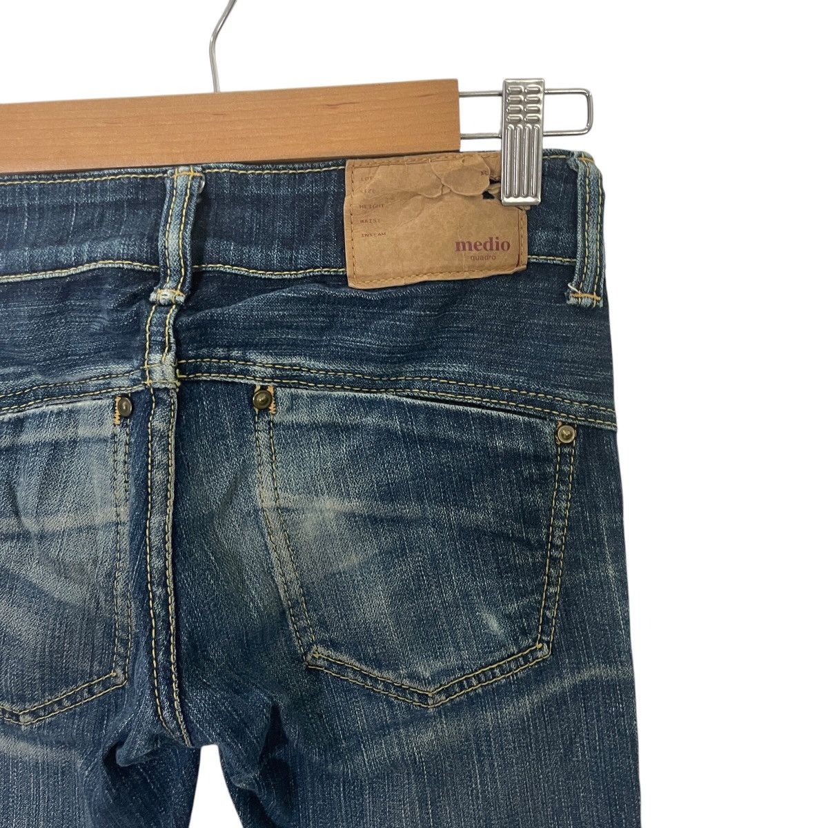 Japanese Brand Vintage Medio Quadro Denim Jeans Size 27" / US 4 / IT 40 - 11 Thumbnail