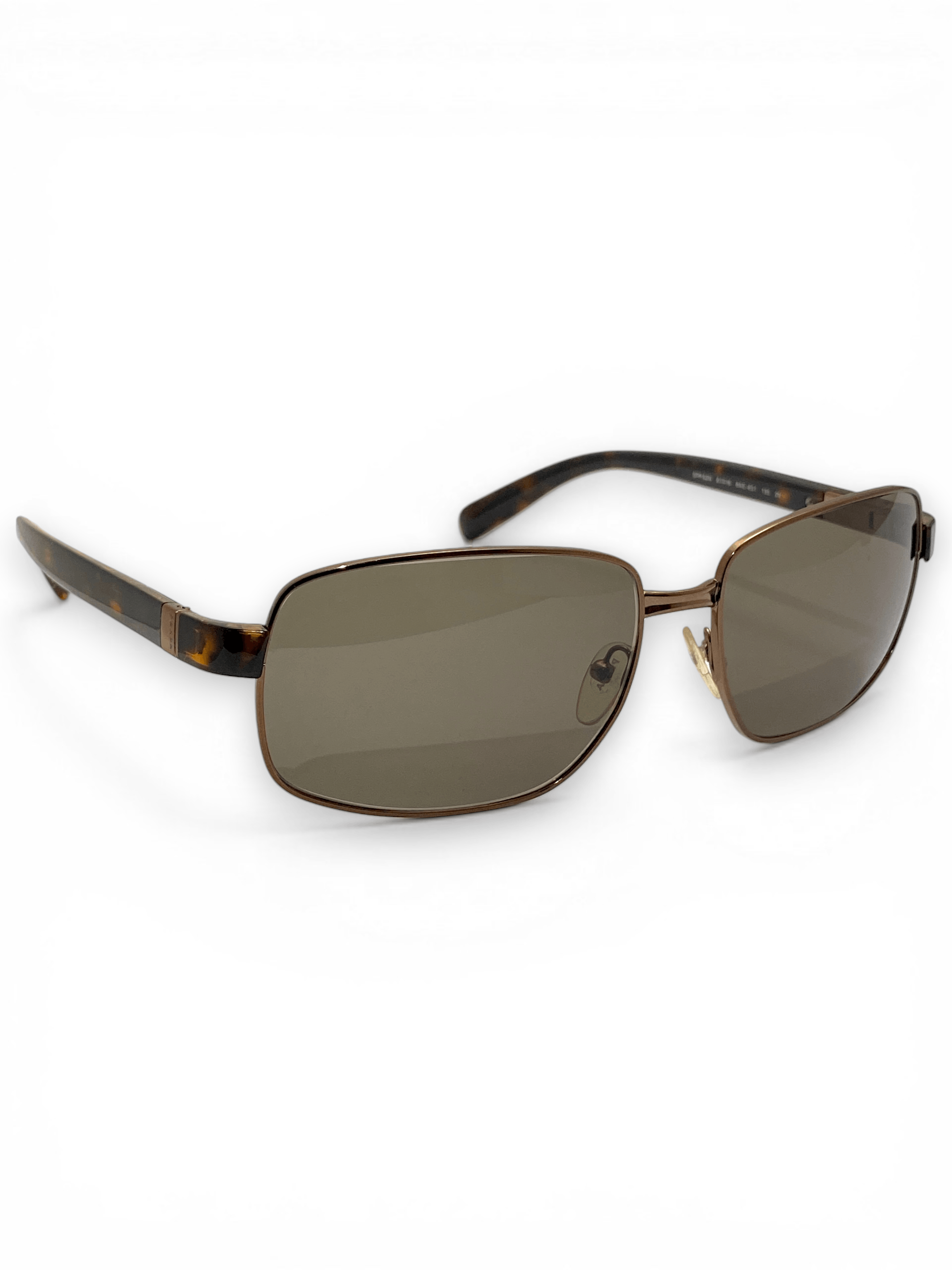Prada Prada Logo Rectangular Aviator Sunglasses Vintage Y2K Size ONE SIZE - 3 Thumbnail