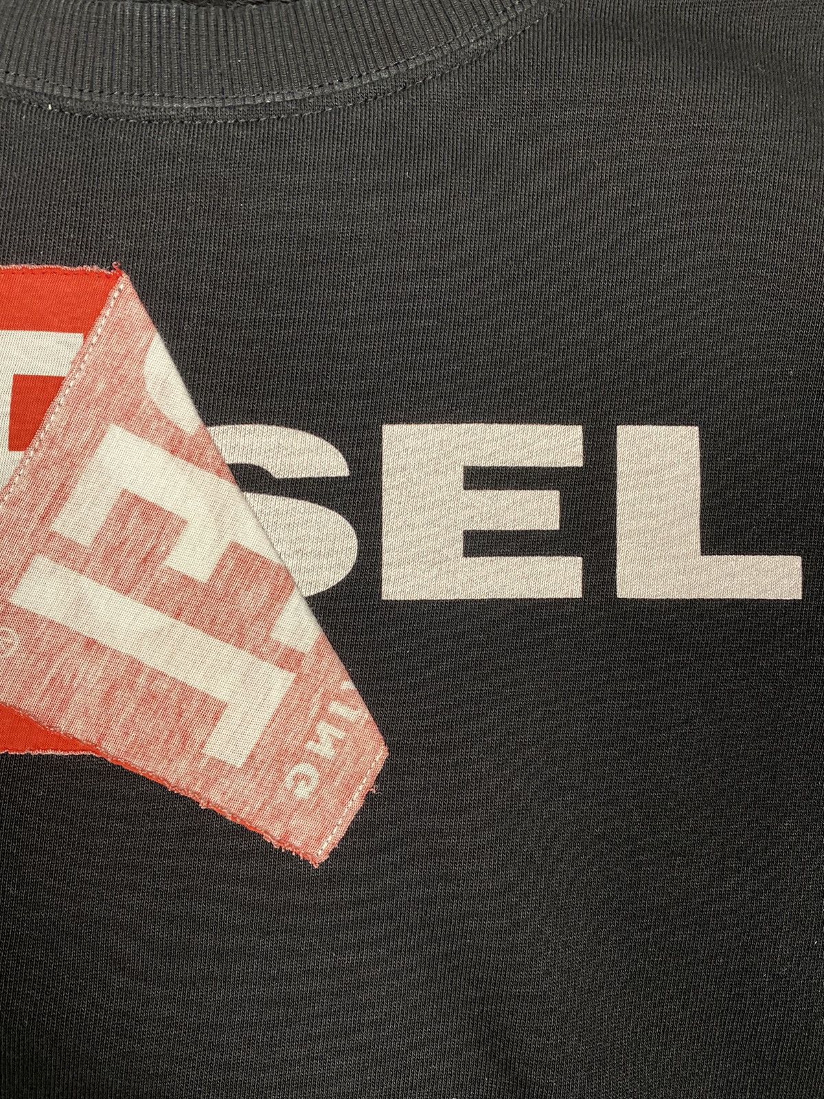 Diesel Diesel Big Logo Black Sweatshirt Women Size L Size L / US 10 / IT 46 - 7 Thumbnail