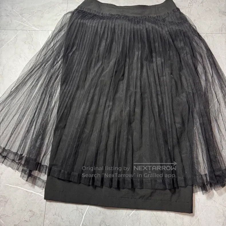 Comme des Garcons Comme Des Garcons size M Dark plaid vintage pleated skirt Size 23" - 4 Thumbnail