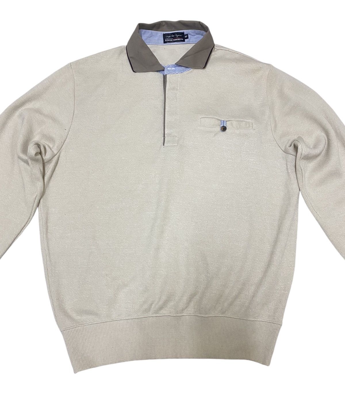 Japanese Brand × Kansai Yamamoto × Vintage 🇯🇵 Kansai Yamamoto Pullover Collar Neck Knit Sweater (C3) Size US M / EU 48-50 / 2 - 2 Thumbnail