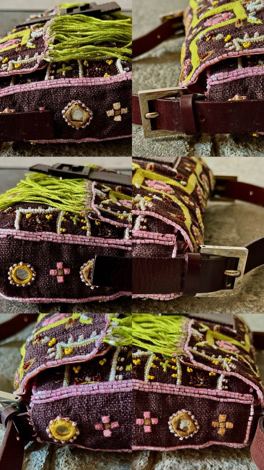 Fendi Fendi - Karl Lagerfeld - 2000's Beaded Fringe - Baguette Bag Size ONE SIZE - 16 Thumbnail