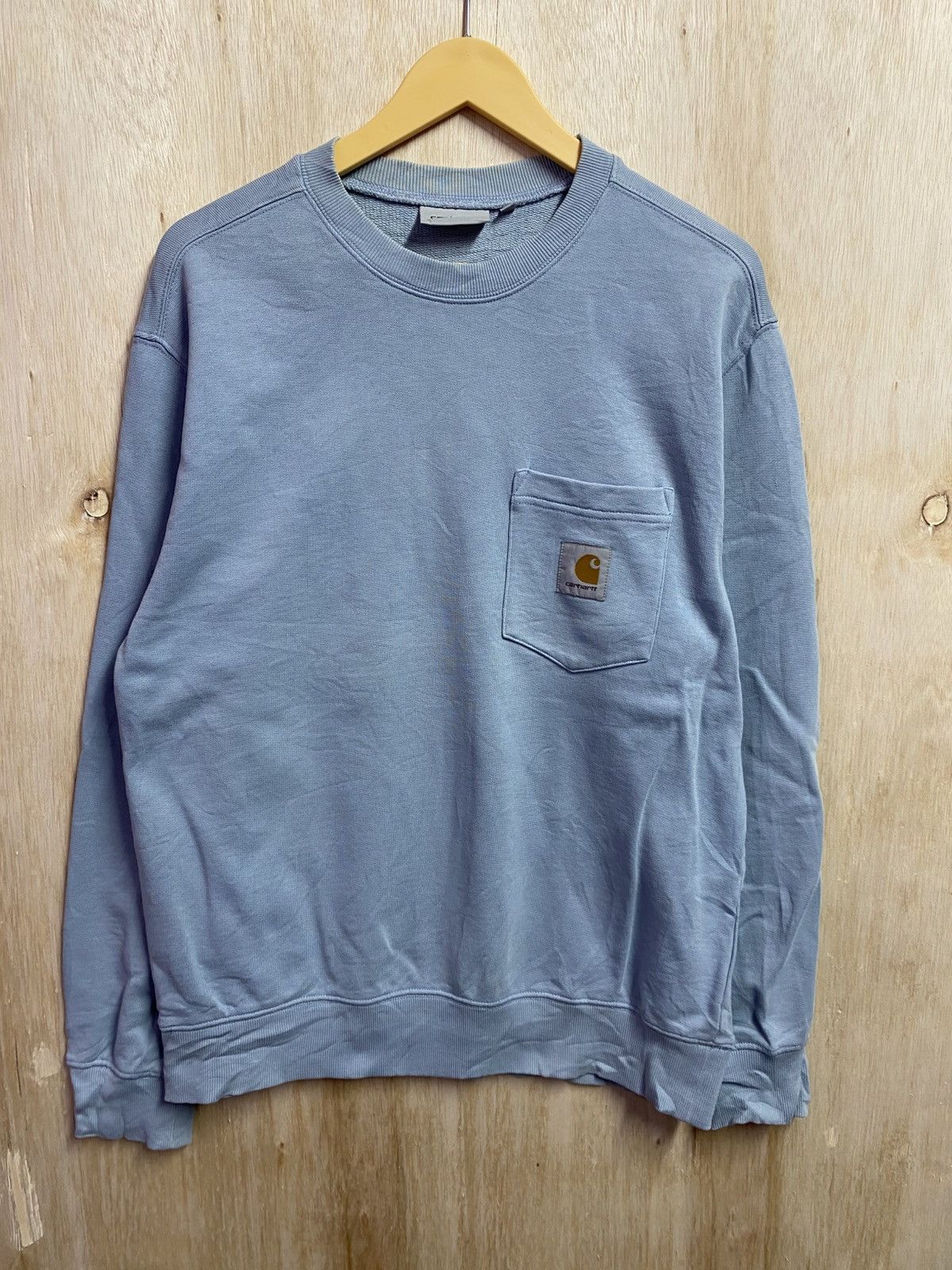 Carhartt Carhartt WIP Pocket Sweatshirt in a storm blue Size US XL / EU 56 / 4 - 1 Thumbnail