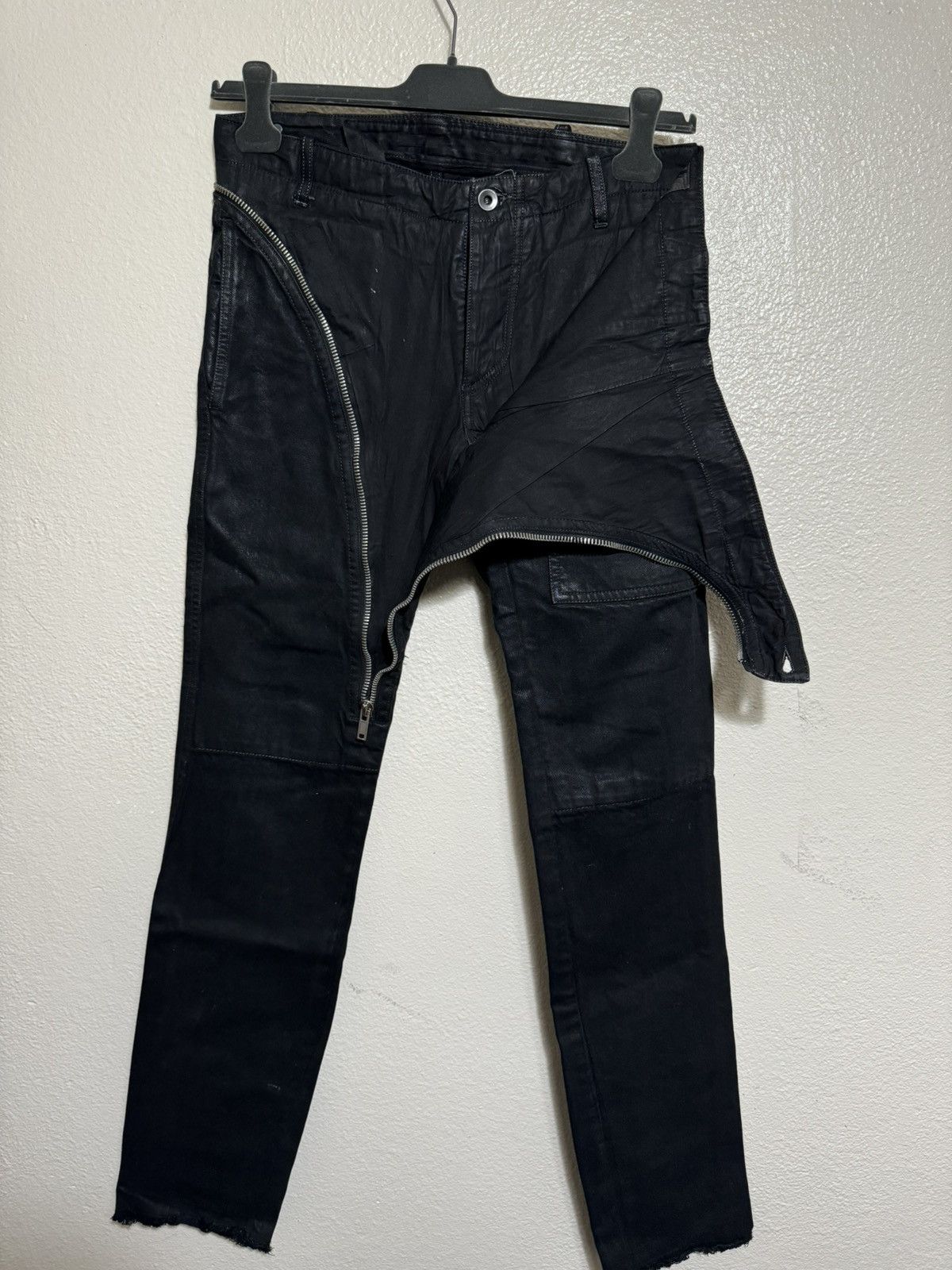 Rick Owens Rick Owens FW07 Black Double Layer Aircuts Size US 31 - 1 Thumbnail