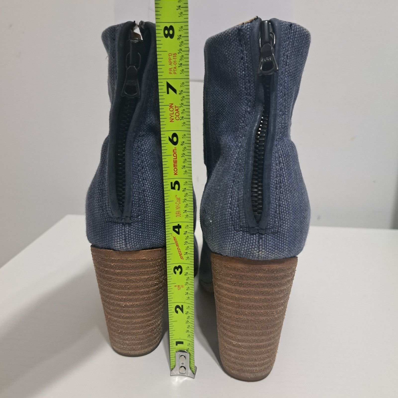 Rag & Bone Rag & Bone Newburry Canvas Stacked Heel Retro Chic Ankle Boo Size US 6 / IT 36 - 7 Thumbnail