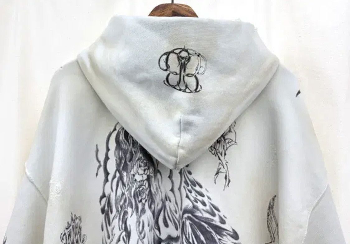 Balenciaga Balenciaga Distressed Tattoo Zip Hoodie Size US L / EU 52-54 / 3 - 6 Thumbnail