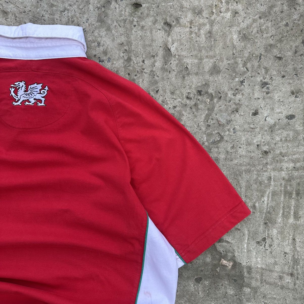 20471120 Vintage Rugby Championship 2011 Cymru 🏴󠁧󠁢󠁷󠁬󠁳󠁿 Polo T-shirts Size US L / EU 52-54 / 3 - 8 Thumbnail