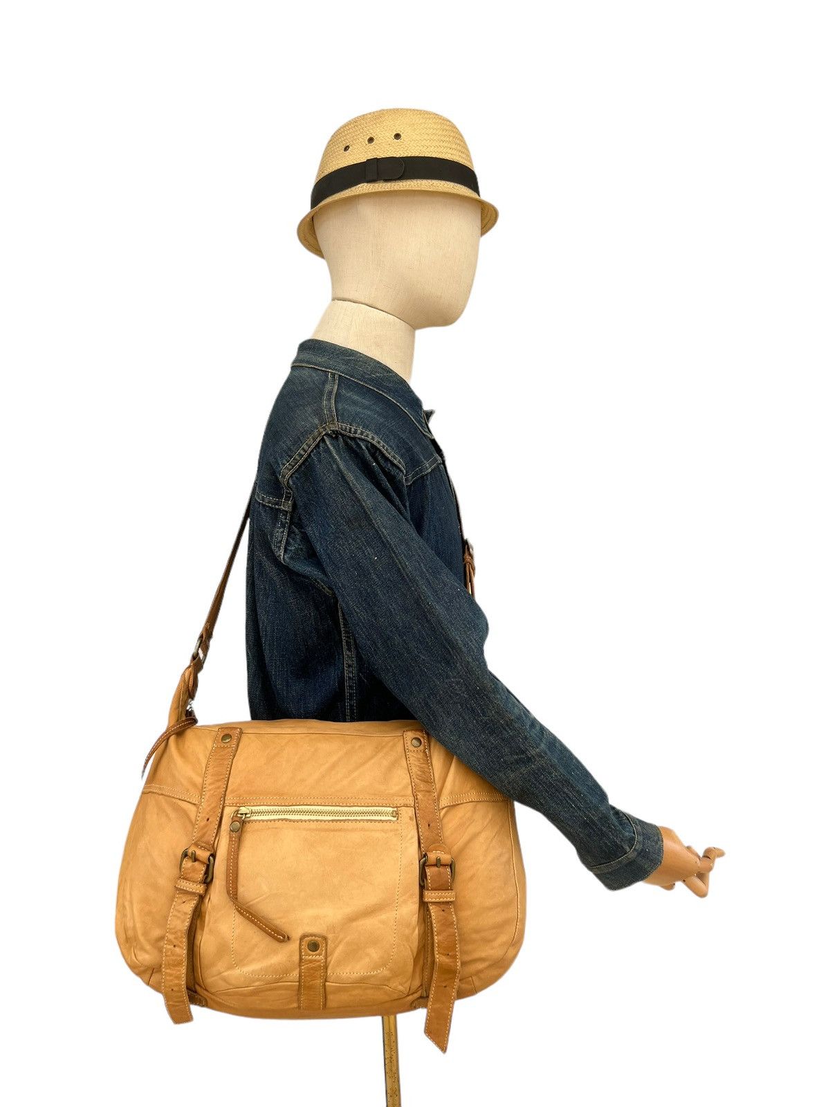 Leather Sazaby Japan Patina Leather Bag Size ONE SIZE - 2 Thumbnail