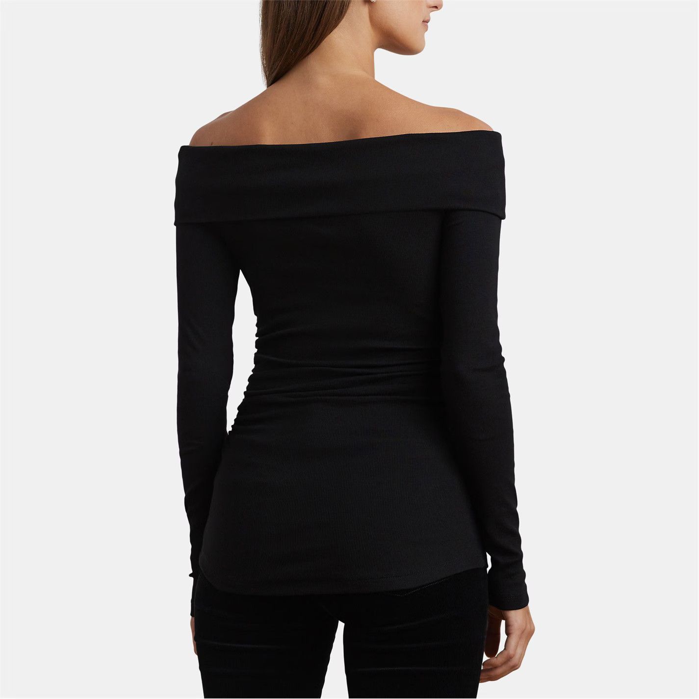 Lauren Ralph Lauren o1g2r1mq1025 Arenne Top Sweater in Black Size M / US 6-8 / IT 42-44 - 3 Thumbnail