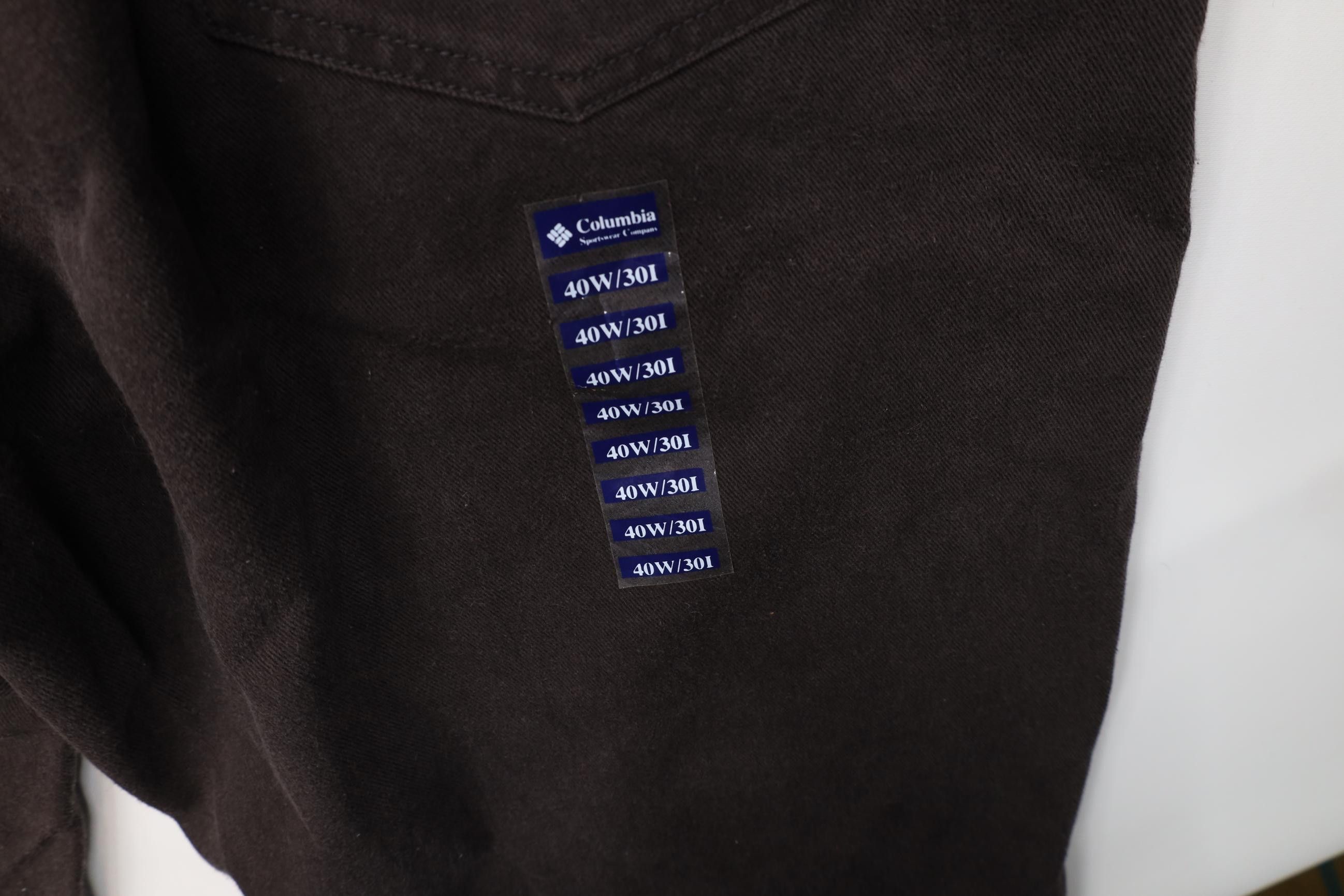 Columbia Deadstock Vintage 90s Columbia Baggy Fit Denim Jeans Brown Size US 40 / EU 56 - 11 Thumbnail