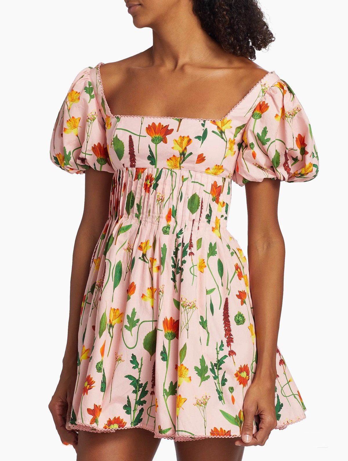 AGUA by Agua Bendita Agua by Agua Bendita Carmelo Floral Cotton Minidress size M Size M / US 6-8 / IT 42-44 - 4 Thumbnail