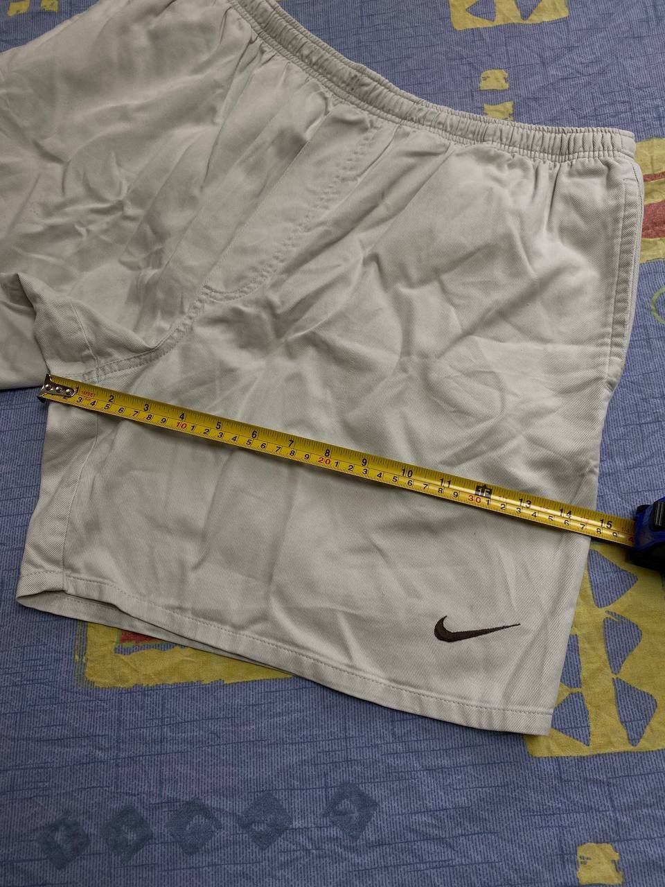 Nike × Vintage Vintage Nike Shorts Swoosh Logo Y2K Drill 90s Size US 34 / EU 50 - 12 Thumbnail