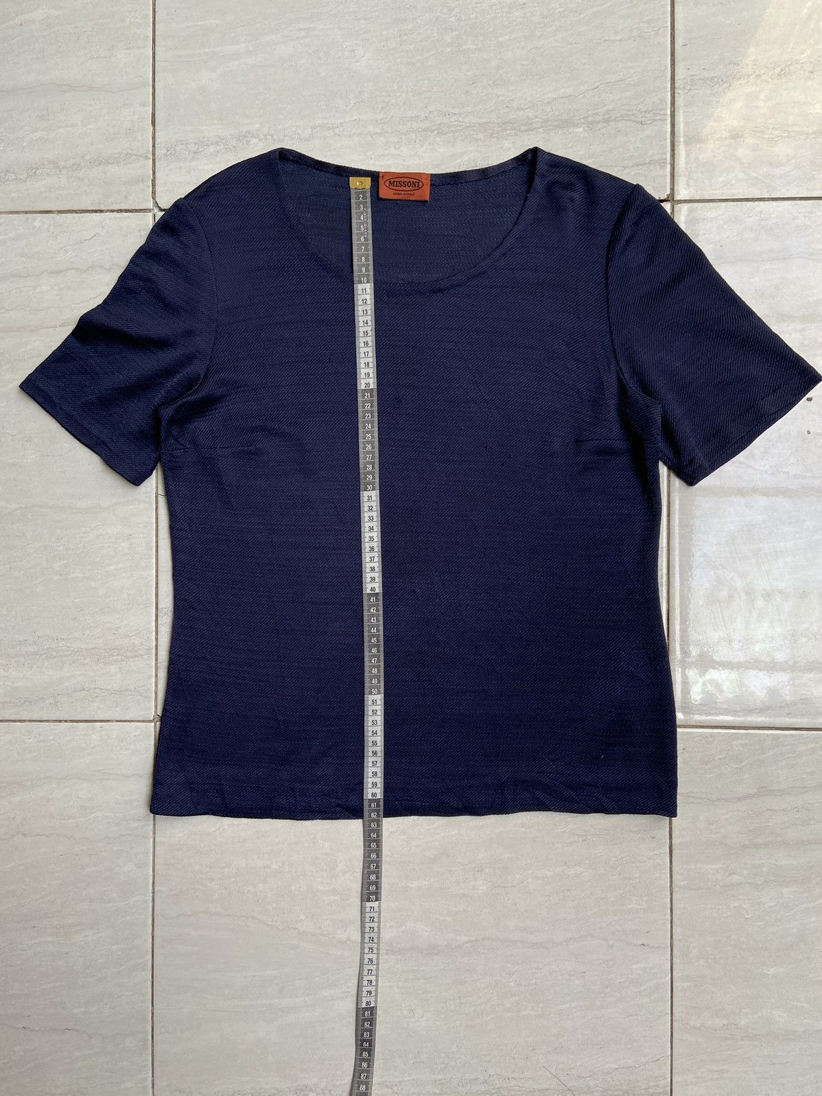 Missoni MISSONI Navy T-Shirt Size US S / EU 44-46 / 1 - 2 Thumbnail