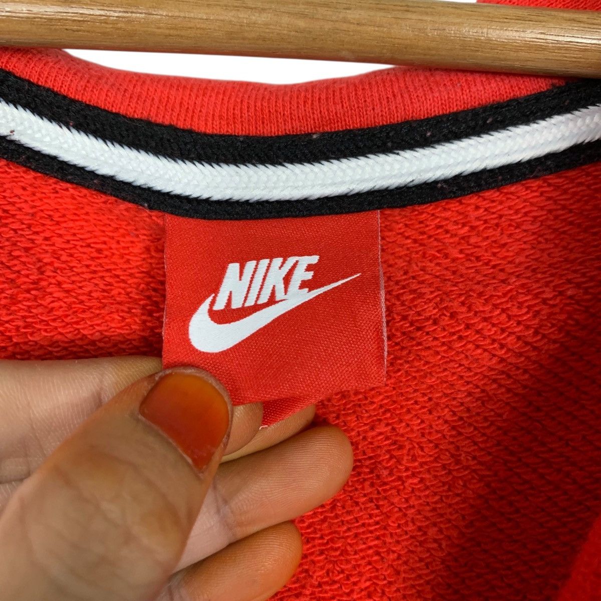 Nike NIKE Big Swoosh Logo Zipper Hoodie Sweatshirt #3616-C165 Size US L / EU 52-54 / 3 - 16 Thumbnail