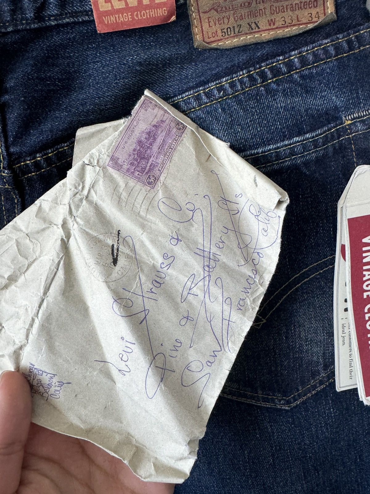 Levi's Vintage Clothing Levi Vintage 501z letter stitched on back pocket. Size US 34 / EU 50 - 7 Thumbnail
