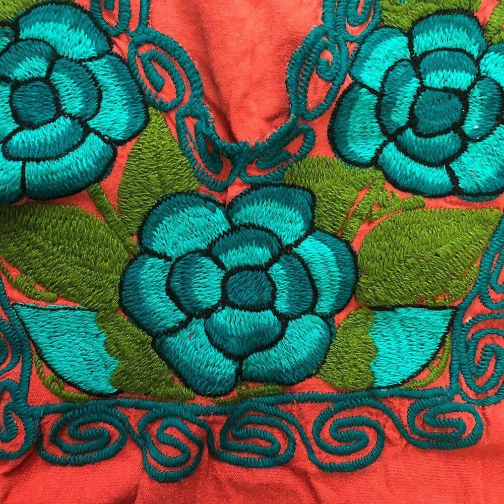 Designer New Orange Hand Made Bluse L Size L / US 10 / IT 46 - 5 Thumbnail
