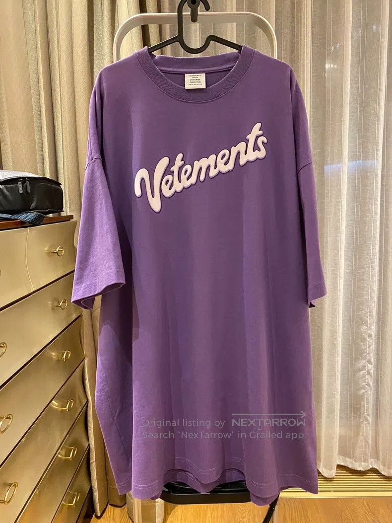 Vetements Vetements Purple printed T-shirt Size US S / EU 44-46 / 1 - 1 Thumbnail