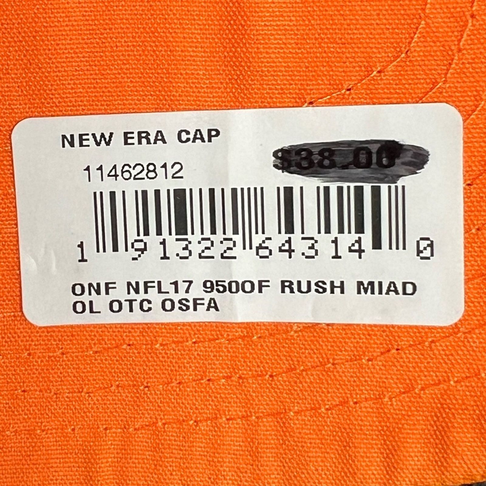 New Era Miami Dolphins New Era Orange Color Rush 9FIFTY Snapback Hat Size ONE SIZE - 9 Thumbnail