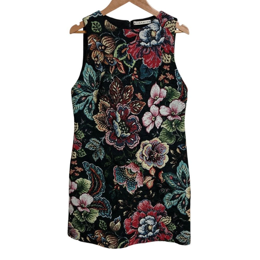 Other Other alice+olivia Flower Jacquard Dress Textile Dresses DUTY FREE for USA Size ONE SIZE - 1 Thumbnail