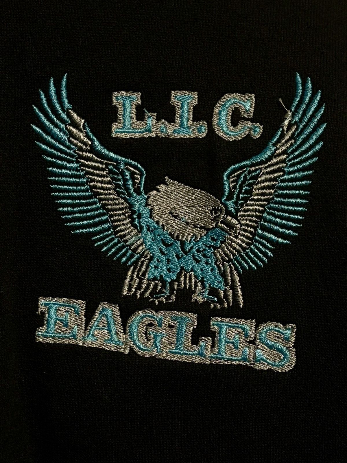 MLB VTG 90s MLB Majestic L.I.C. Eagles Letterman Varsity Jacket Size US L / EU 52-54 / 3 - 2 Thumbnail