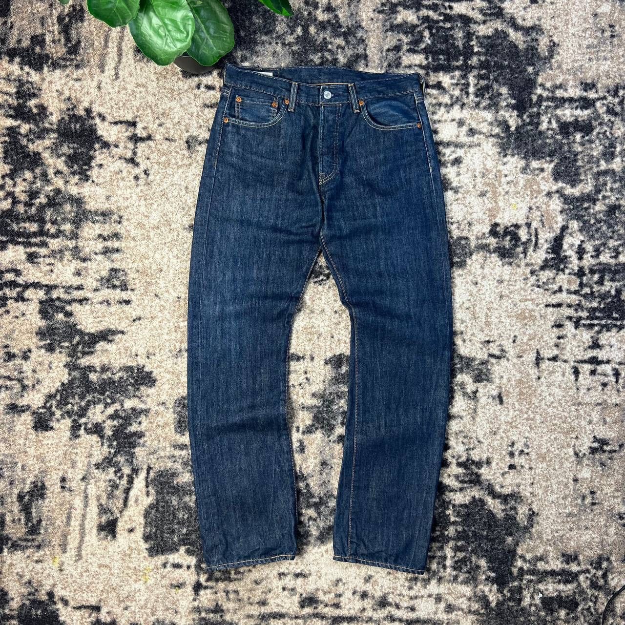 Levi's 501 Levis Blue Denim Tapered Fit Denim Jeans Size US 32 / EU 48 - 2 Thumbnail
