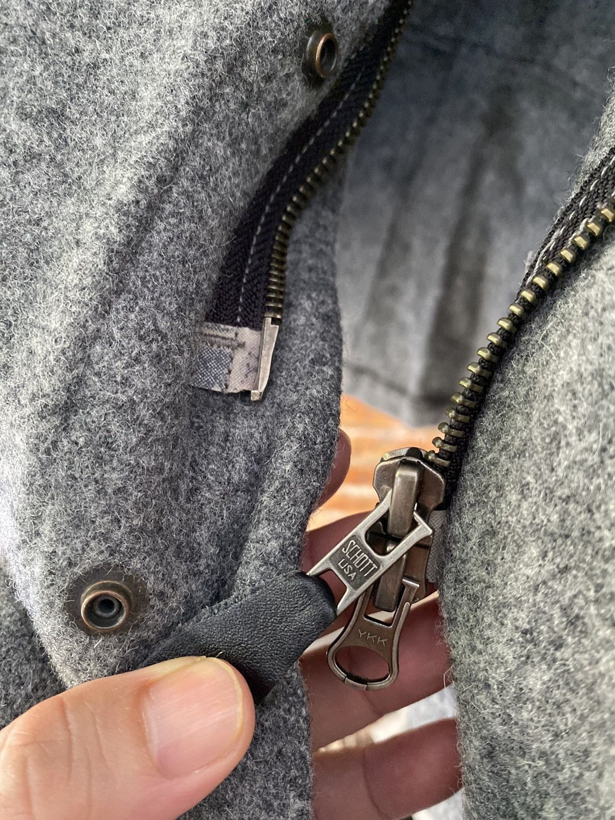 Schott 🔥AW08 Victim x Schott NYC Melton M-65 Wool Jacket Size US S / EU 44-46 / 1 - 10 Thumbnail