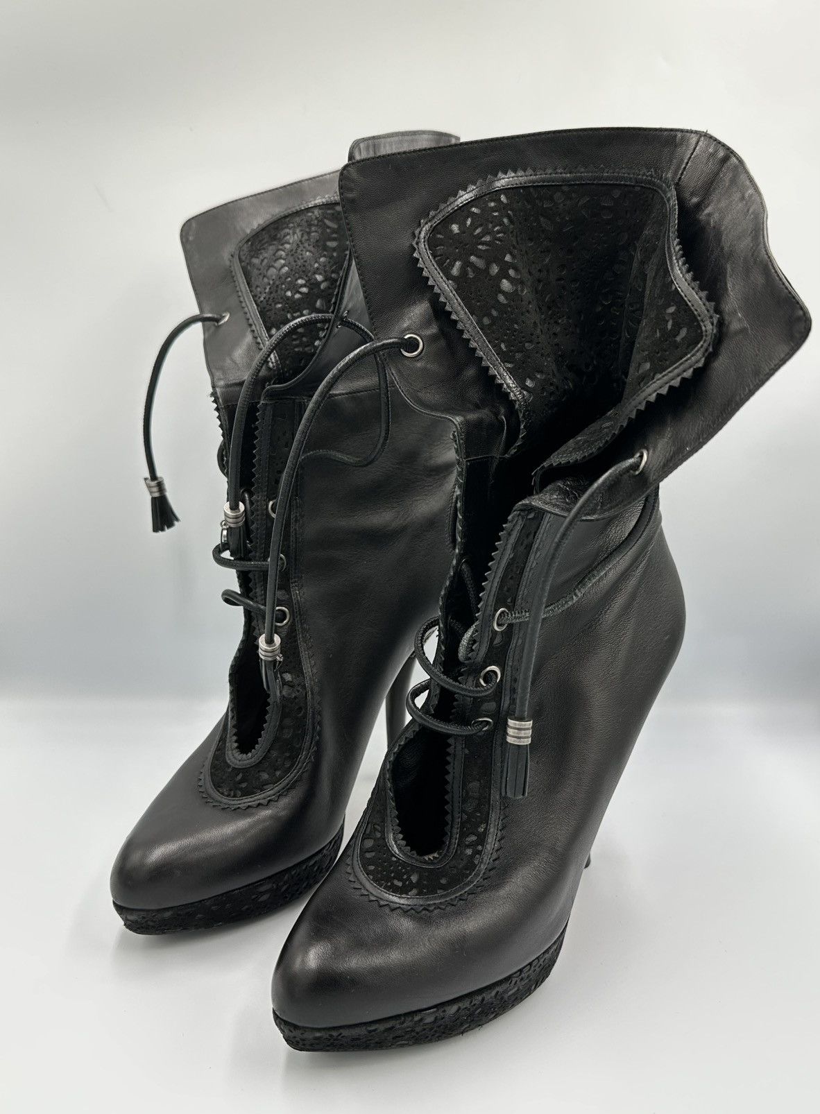 Dior Christian Dior leather lace up Boots very rare Size US 9 / IT 39 - 9 Thumbnail