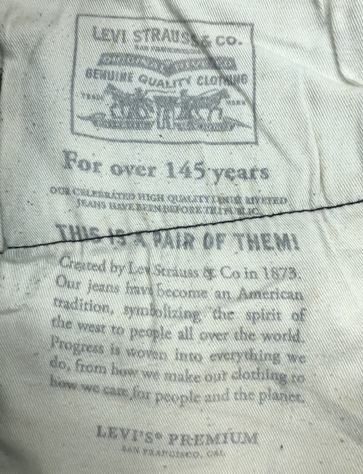 Levi's Vintage Clothing Vintage Levi's Premium San Francisco, Cal Denim Pants Size US 35 - 16 Thumbnail
