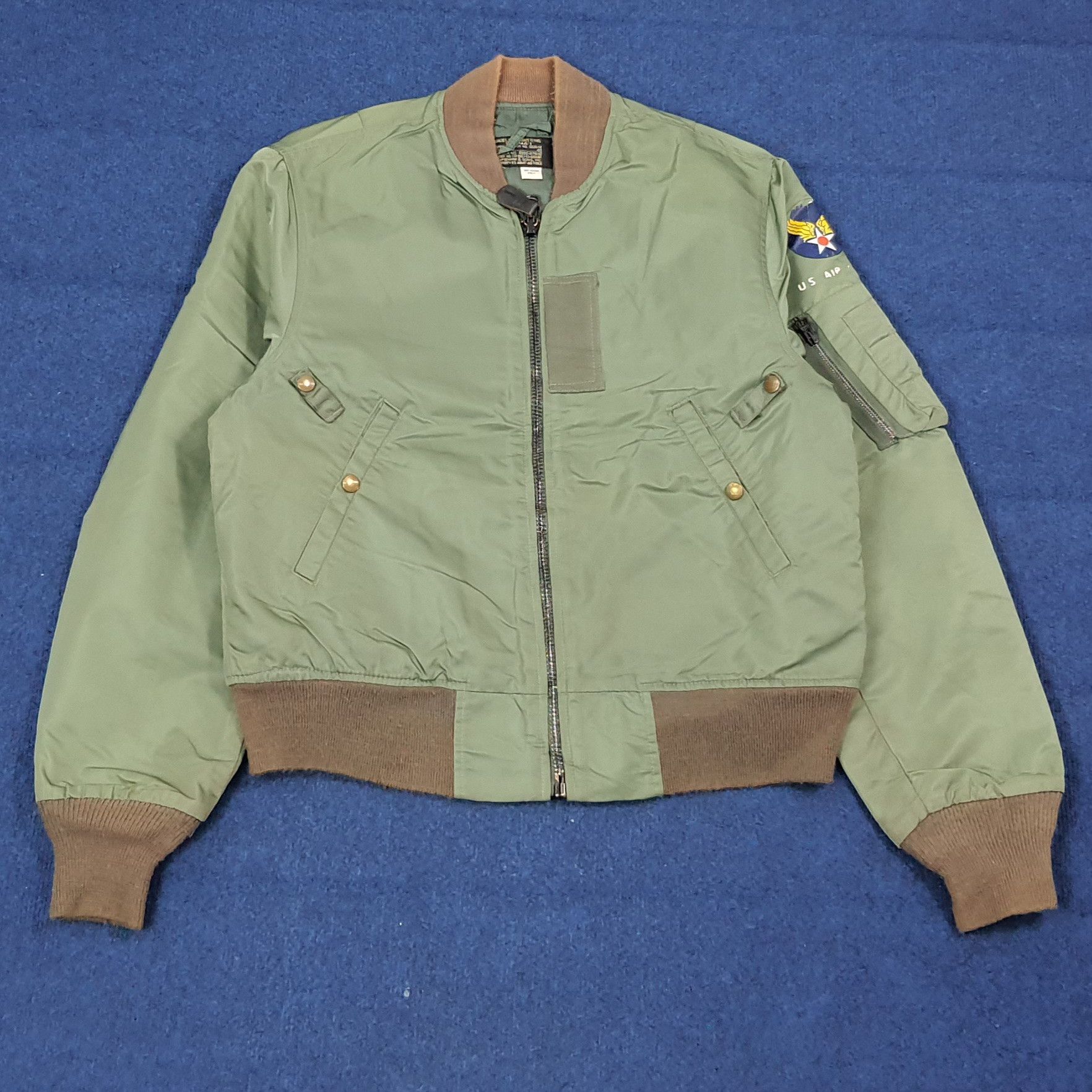 Vintage Vintage Classic MA-1 Flight Air Force Bomber Jacket C277N21 Size US L / EU 52-54 / 3 - 3 Thumbnail