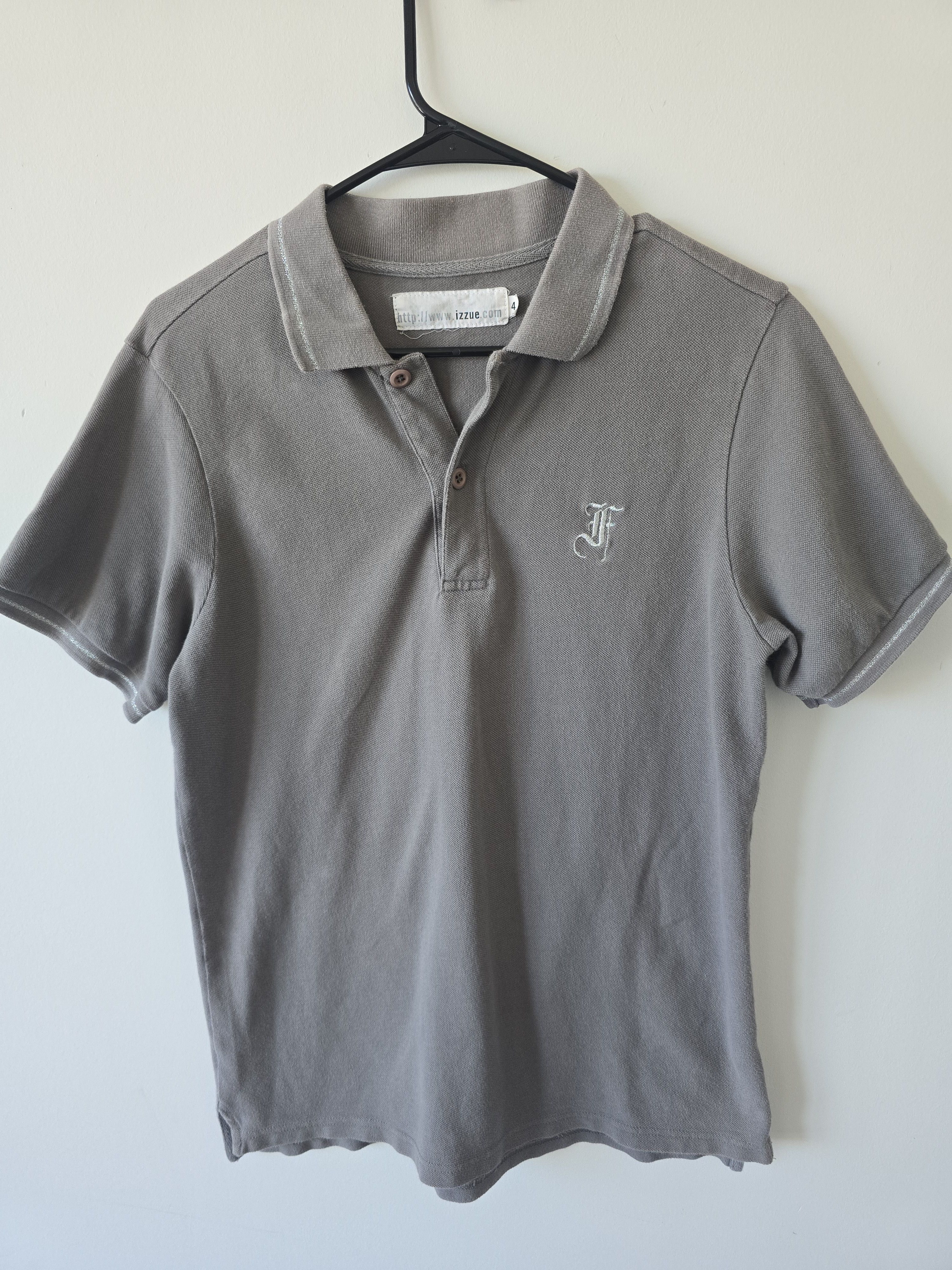 izzue Izzue Grey Polo Size US M / EU 48-50 / 2 - 1 Thumbnail
