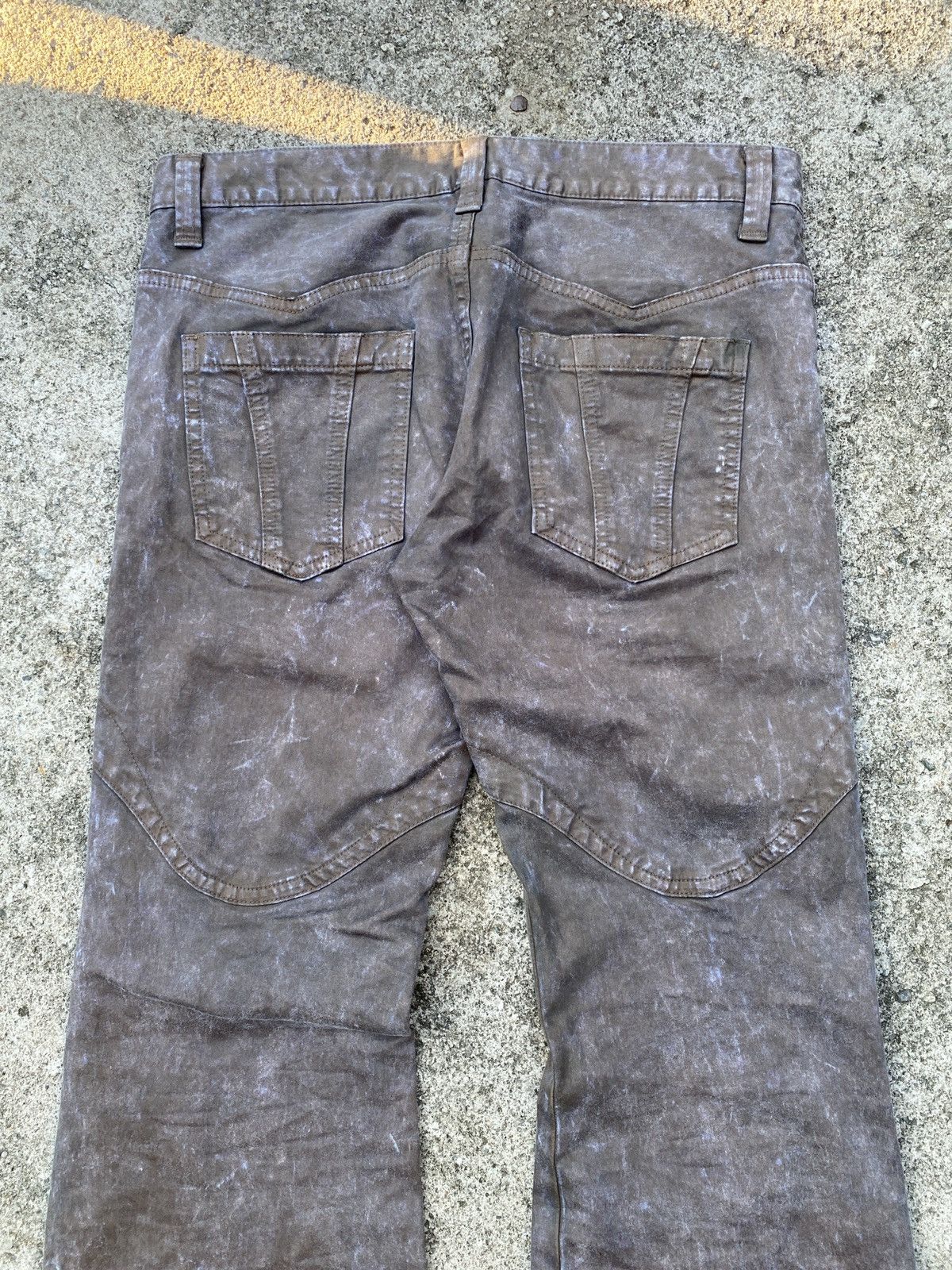 Japanese Brand Semantics Design Japan Faded Waxed Flare Pant Size US 31 - 11 Thumbnail