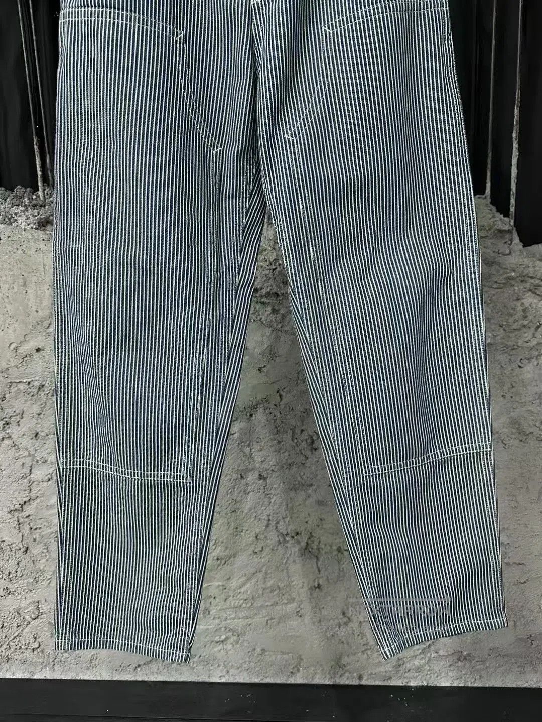 Dior Dior Embroidered Heart Blue White Striped Cargo Pants. Size US 30 / EU 46 - 4 Thumbnail