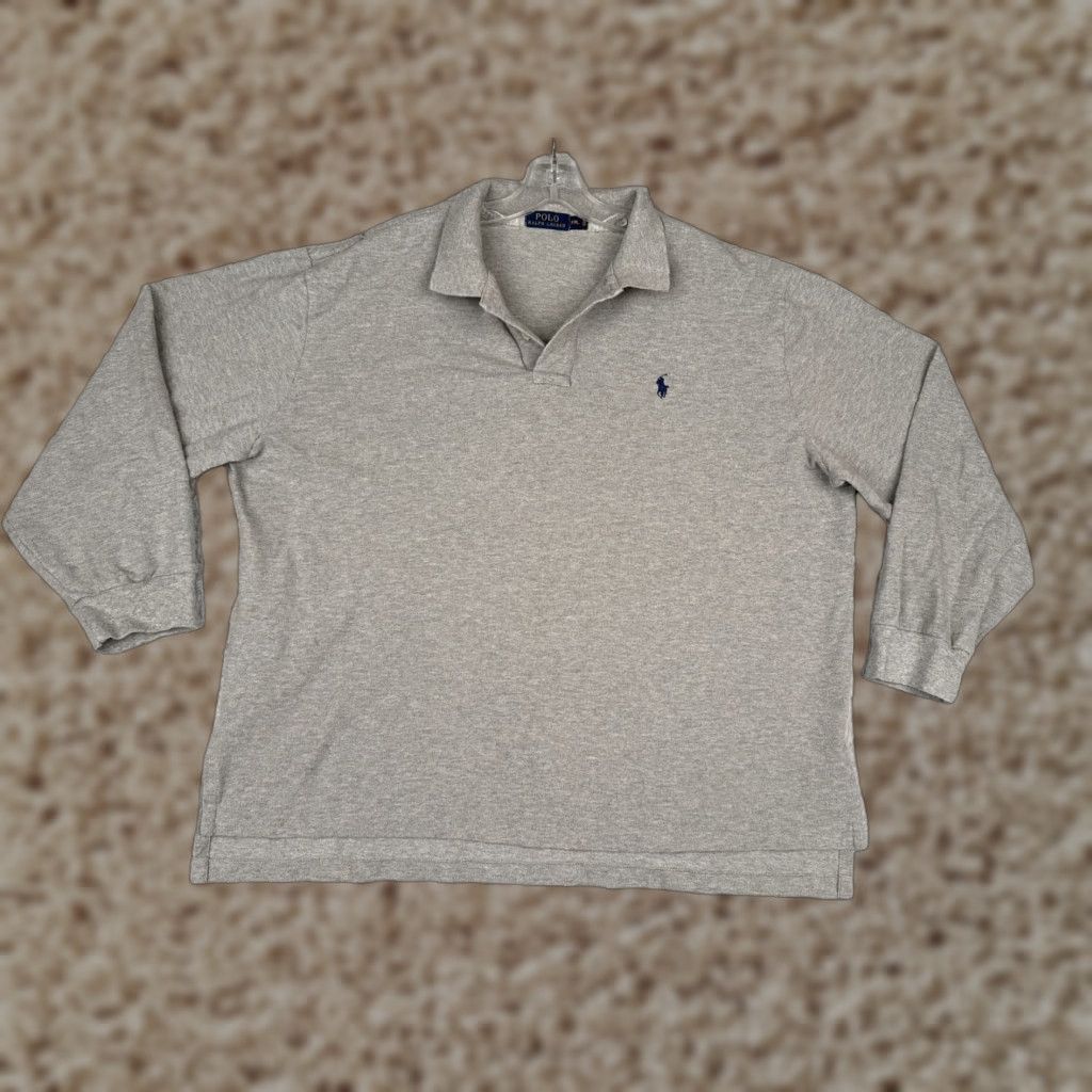Ralph Lauren Polo Ralph Lauren Polo Shirt Men 2XL Gray 100% Cotton Long Sleeve Golfer Shirt Polo Ralph Lauren Men 2XL Gray Size US XXL / EU 58 / 5 - 1 Thumbnail