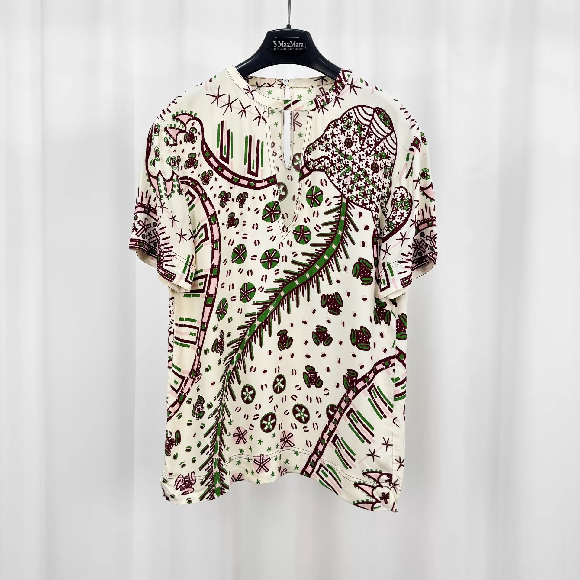 Valentino Valentino Floral Silk SS Shirt 38 New Size XS / US 0-2 / IT 36-38 - 1 Thumbnail