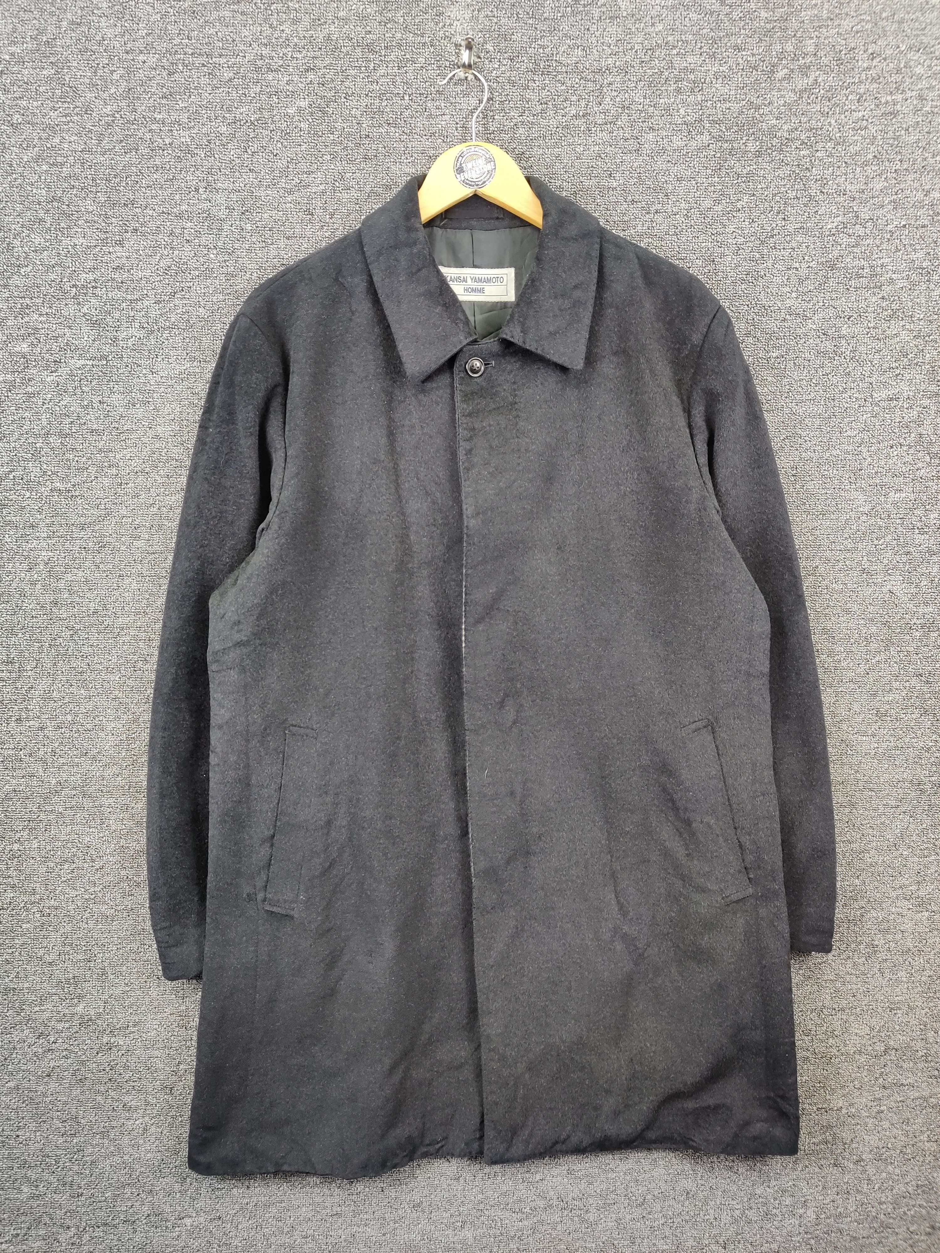 Kansai Yamamoto Vintage Kansai Yamamoto Homme Wool Single Breasted Coat Size US L / EU 52-54 / 3 - 1 Thumbnail