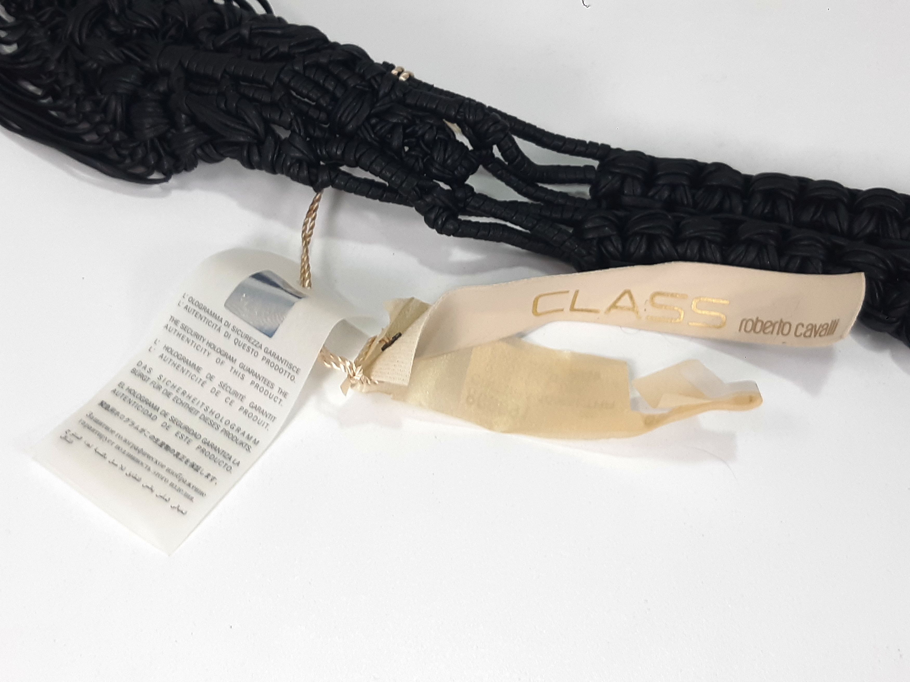 Roberto Cavalli Vintage 2003 ROBERTO CAVALLI Class Leather Belt NWT Size ONE SIZE - 5 Thumbnail