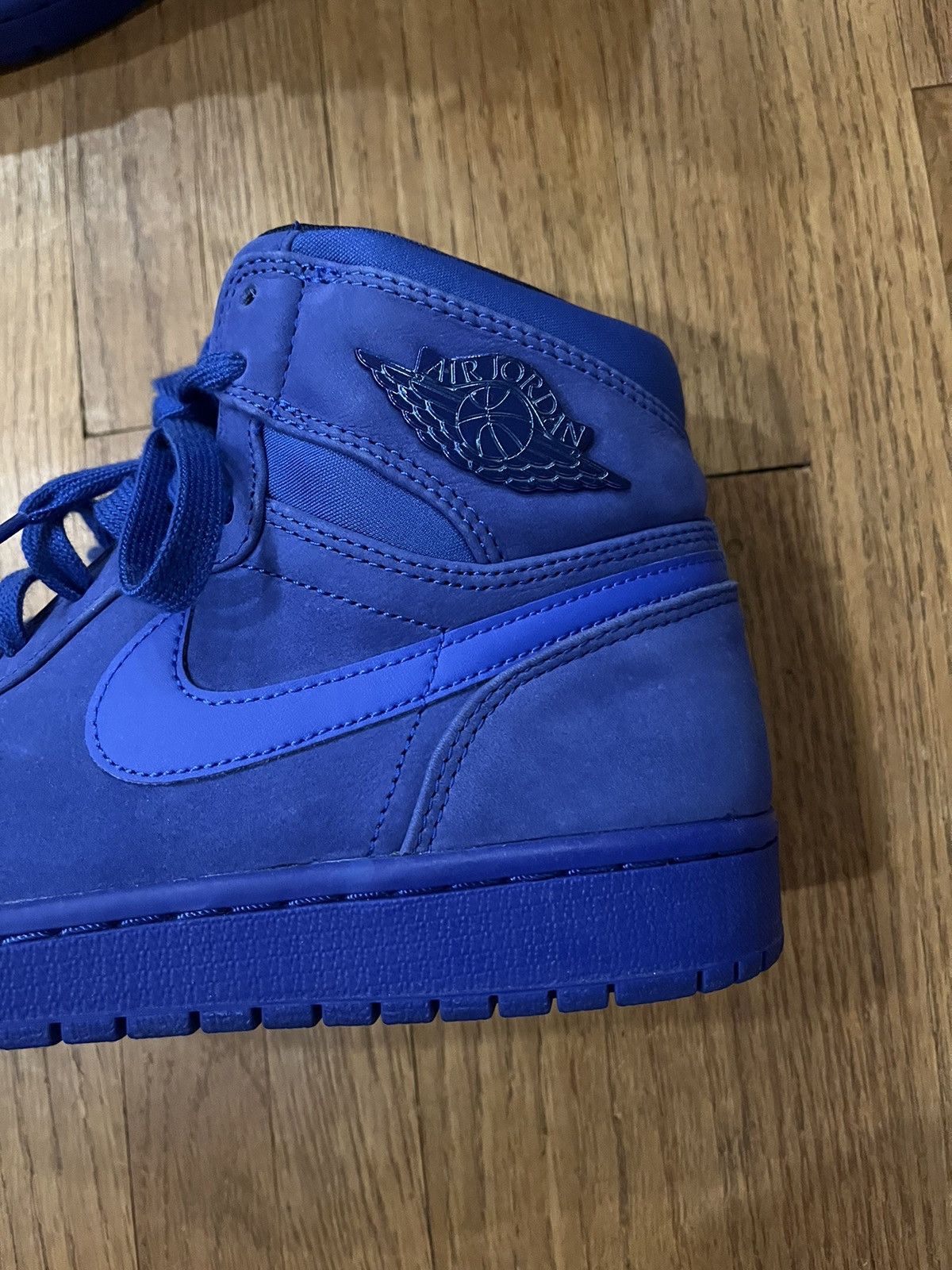 Nike Nike Jordan 1 Retro High Suede Blue Size US 10 / IT 40 - 5 Thumbnail