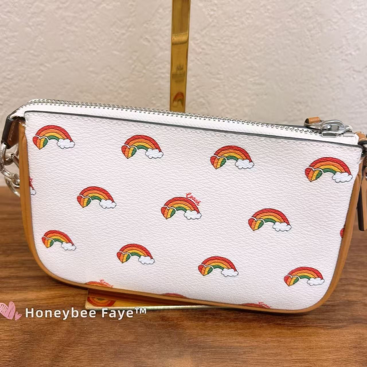 Coach NWT Coach Nolita 19 With Rainbow Print CJ657 Size ONE SIZE - 8 Thumbnail