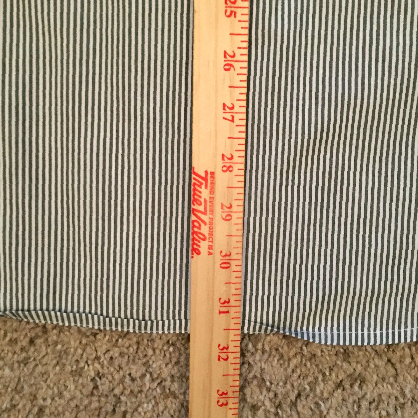 Izod IZOD Shirt Mens XL Green Striped Long Sleeve Button-Down Collared Cotton Button Up Top Size US XL / EU 56 / 4 - 7 Thumbnail