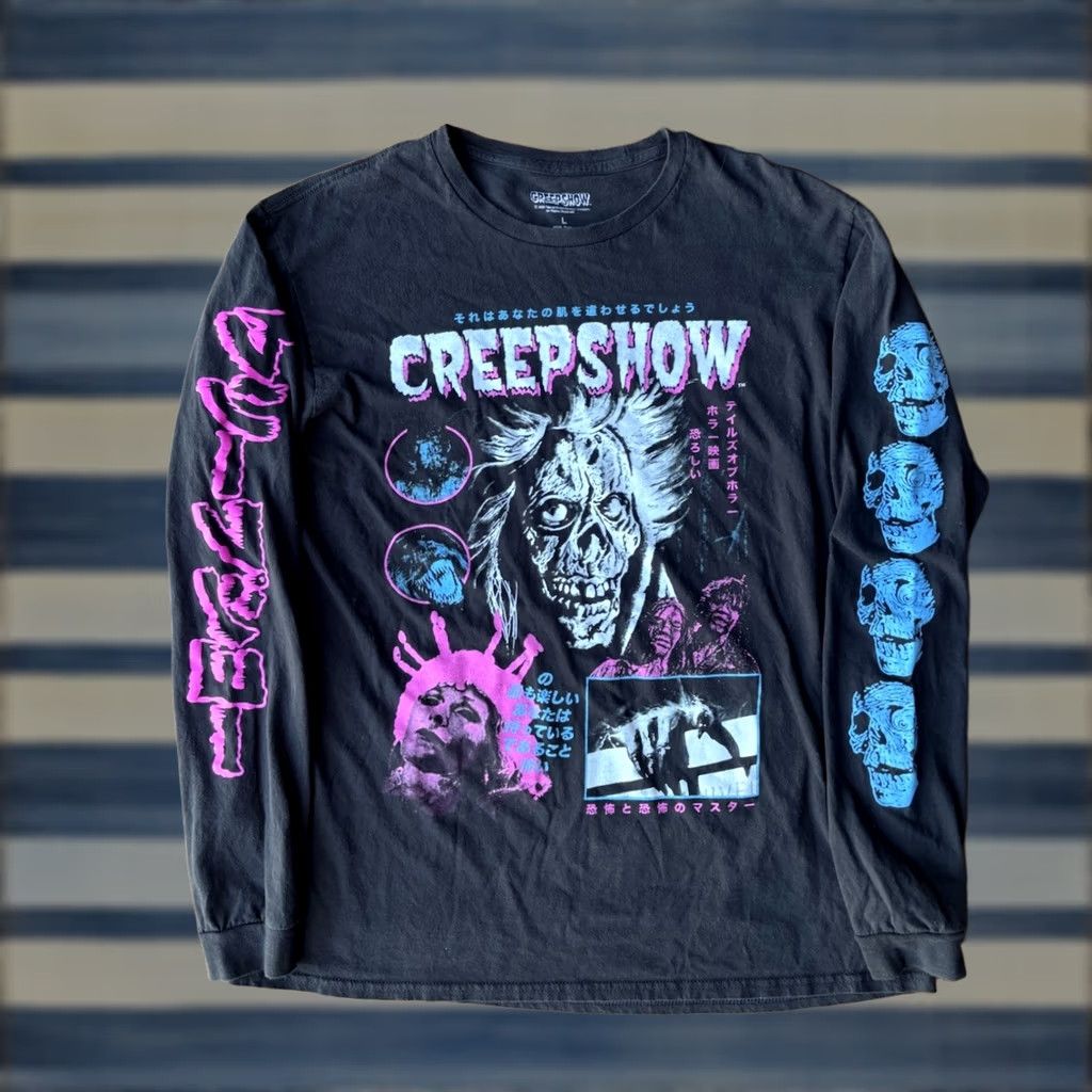 Etro Creepshow Shirt Long Sleeve Graphic Print Halloween Horror Retro Grunge Black L Men Adult Large Size US L / EU 52-54 / 3 - 1 Thumbnail